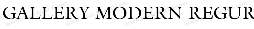 GALLERY MODERN REGUR字体转换